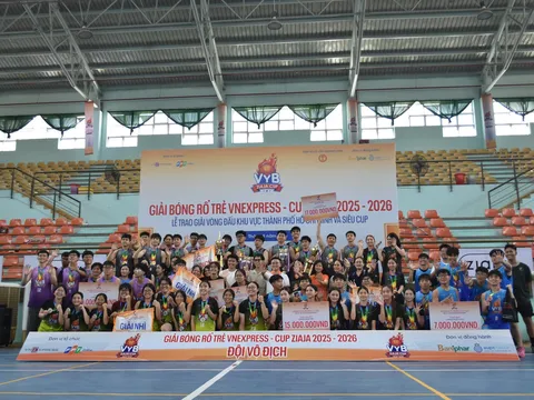Trường Vinschool Central Park “ẵm trọn” danh hiệu tại Giải Bóng rổ Trẻ VnExpress - Cúp Ziaja 2025-2026