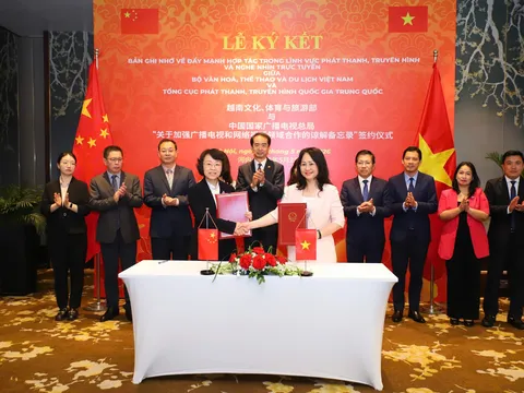 Việt Nam - Trung Quốc thúc đẩy hợp tác lĩnh vực phát thanh, truyền hình và nghe nhìn trực tuyến