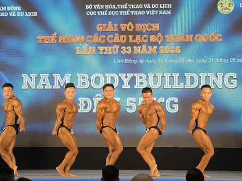 Khởi tranh Giải vô địch Thể hình các câu lạc bộ toàn quốc 2026