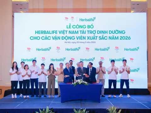 Herbalife Việt Nam tiếp tục tài trợ sản phẩm dinh dưỡng cho các vận động viên xuất sắc Việt Nam năm 2026