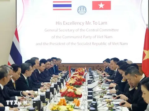 Tổng Bí thư, Chủ tịch nước Tô Lâm hội đàm với Thủ tướng Thái Lan Anutin Charnvirakul