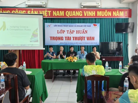 Tập huấn trọng tài môn Trượt ván trước thềm Đại hội Thể thao toàn quốc lần thứ X
