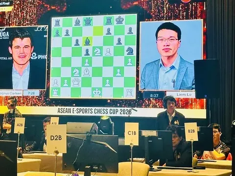 Giải cờ Vua trực tuyến ASEAN Esports Chess Cup 2026: Lê Quang Liêm xếp hạng 3