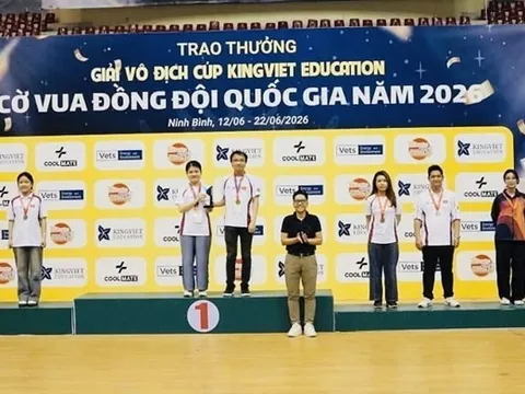 Trường Sơn - Thảo Nguyên giành huy chương vàng nội dung cờ Nhanh và cờ Chớp đôi nam - nữ hỗn hợp