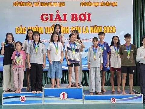 Hơn 200 vận động viên tranh tài Giải Bơi các nhóm tuổi tỉnh Sơn La năm 2026