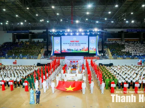 Khai mạc Đại hội Thể dục thể thao tỉnh Thanh Hóa lần thứ X năm 2026