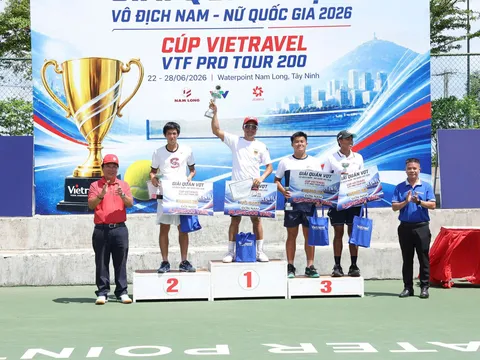 “Lão tướng” Hoàng Thành Trung vô địch Giải Quần vợt quốc gia VTF Pro Tour 200 - Cúp Vietravel 2026