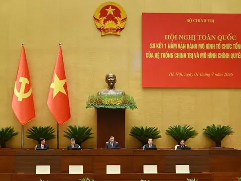 Hội nghị toàn quốc sơ kết 1 năm vận hành mô hình tổ chức tổng thể của hệ thống chính trị, mô hình chính quyền 3 cấp