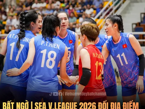 Thay đổi địa điểm tổ chức Chặng SEA V.League 2026 tại Việt Nam