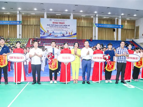 Hơn 8.000 vận động viên tranh tài Giải Thể thao các môn hè thành phố Hà Nội năm 2026
