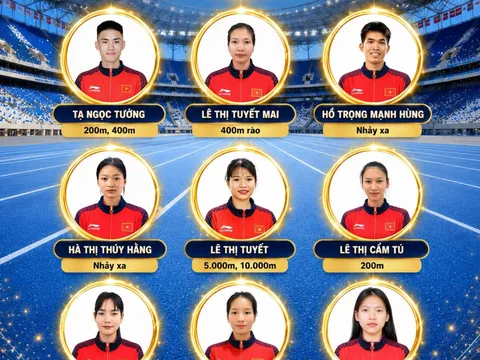 Đội tuyển điền kinh Việt Nam dự Giải U23 vô địch châu Á 2026
