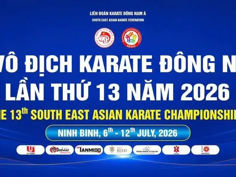 11 quốc gia tham dự Giải Karate vô địch Đông Nam Á 2026
