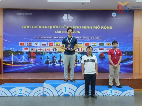 Giải cờ Vua quốc tế Quảng Ninh 2026: Hồng Nhung và Minh Quang giành chuẩn Kiện tướng quốc tế