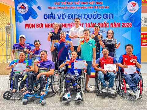 TP.HCM xếp thứ nhất toàn đoàn tại Giải vô địch quốc gia các môn Bơi, Cờ vua người khuyết tật năm 2026