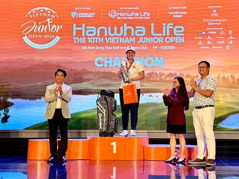 Nữ golfer Thái Lan đăng quang tại Vietnam Junior Open 2026 ở mùa giải đặc biệt
