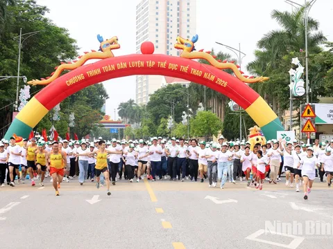 Ninh Bình tổ chức Chương trình toàn dân tập luyện thể dục thể thao trên địa bàn 5 phường