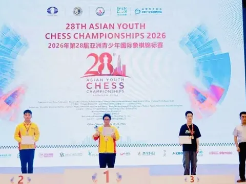 Giải cờ Vua trẻ vô địch châu Á 2026: Đội tuyển Việt Nam giành nhiều huy chương ở nội dung cờ Nhanh