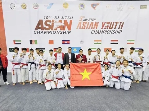 Đội tuyển Việt Nam xếp hạng 4 toàn đoàn tại Giải vô địch Ju-jitsu trẻ châu Á 2026