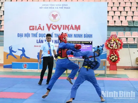 Giải Vovinam Đại hội Thể dục thể thao tỉnh Ninh Bình lần thứ I: Phường Nam Định xếp thứ nhất toàn đoàn
