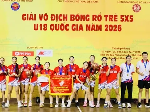 Giải Bóng rổ trẻ U18 quốc gia 2026: Nữ TP.HCM và nam Công an Nhân dân lên ngôi vô địch