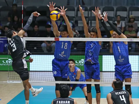 Chặng 2 Giải SEA V.League 2026: Đội tuyển bóng chuyền nam Thái Lan giành vé vào bán kết