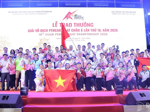 Giành 16 huy chương vàng, Pencak Silat Việt Nam bảo vệ thành công ngôi nhất toàn đoàn tại Giải vô địch châu Á 2026