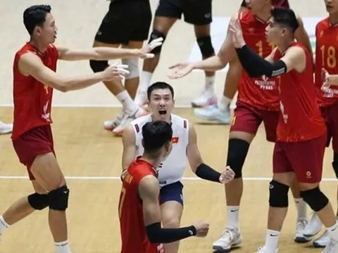 Chặng 2 SEA V.League 2026: Đánh bại Myanmar, đội tuyển bóng chuyền nam Việt Nam vào Bán kết