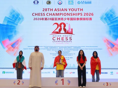 Cờ Vua Việt Nam bội thu huy chương tại Giải vô địch trẻ châu Á 2026