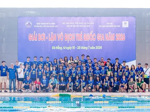 Giành 63 huy chương vàng, TP.HCM xếp thứ nhất toàn đoàn Giải vô địch Bơi trẻ quốc gia 2026