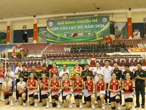 Nữ Binh chủng Thông tin và Nam Thể Công Tân Cảng lên ngôi vô địch Giải Bóng chuyền trẻ các câu lạc bộ quốc gia 2026