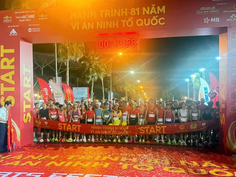 Hơn 5.000 vận động viên tham gia Giải Chạy "Hành trình 81 năm - Vì An ninh Tổ quốc"
