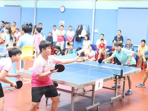 130 vận động viên tranh tài Giải Bóng bàn phường Đăk Cấm mở rộng năm 2026