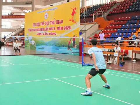 Gần 200 vận động viên tranh tài môn Cầu lông Đại hội Thể dục thể thao tỉnh Thái Nguyên lần thứ X