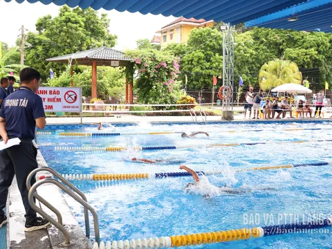 Hơn 100 vận động viên tranh tài Giải Bơi các nhóm tuổi trẻ tỉnh Lạng Sơn năm 2026