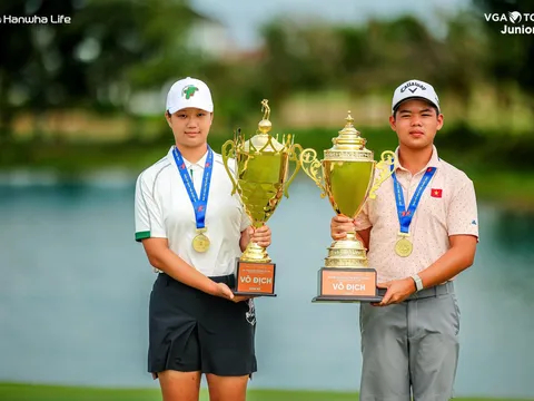 Nguyễn Trọng Hoàng và Park Ha Na đăng quang tại Giải vô địch Golf trẻ quốc gia 2026
