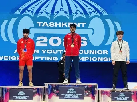 Đội tuyển Việt Nam giành thêm 4 huy chương vàng tại Giải vô địch Cử tạ Thiếu niên, Trẻ châu Á 2026