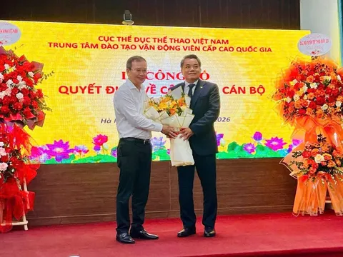 Cục Thể dục thể thao Việt Nam tổ chức Lễ công bố và trao Quyết định bổ nhiệm Giám đốc Trung tâm Đào tạo Vận động viên Cấp cao quốc gia