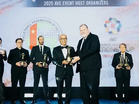 Liên đoàn Bóng chuyền Việt Nam được vinh danh tại Gala Giải thưởng Bóng chuyền châu Á 2026