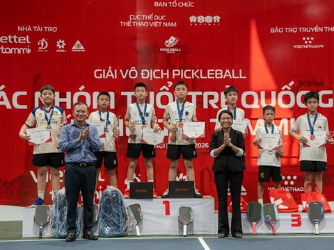 Giải vô địch Pickleball trẻ quốc gia Cúp Viettel Tammi 2026 khép lại, mở đường cho thế hệ tài năng trẻ