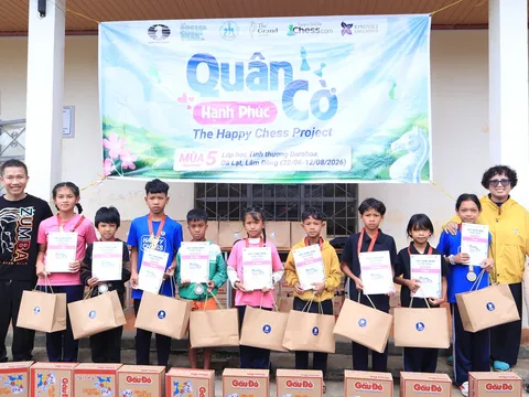 Dự án Happy Chess mùa 5 mang cờ Vua đến với trẻ em vùng cao Đà Lạt