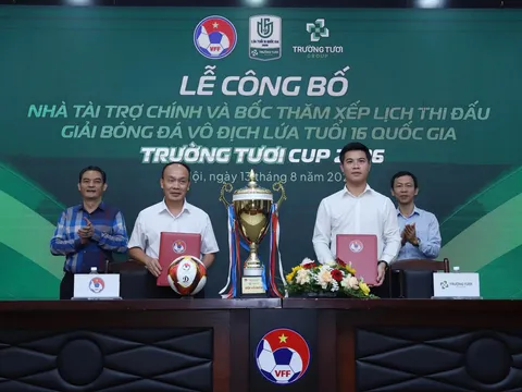 Trường Tươi đồng hành cùng Giải Bóng đá vô địch U16 quốc gia trong 3 năm