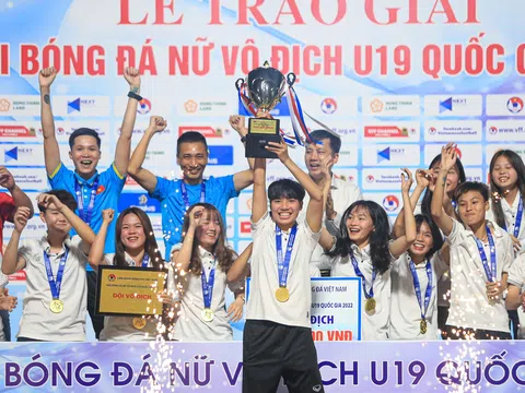 Giải Bóng đá nữ U19 quốc gia 2022: Hà Nội lên ngôi vô địch