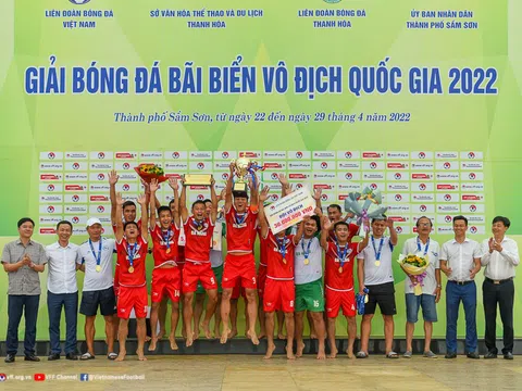 Giải Bóng đá bãi biển vô địch quốc gia 2022: Đà Nẵng vô địch, Khánh Hòa giành ngôi Á quân