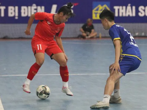 Đội tuyển futsal nữ Việt Nam thắng đậm Phong Phú Hà Nam trước thềm SEA Games 31