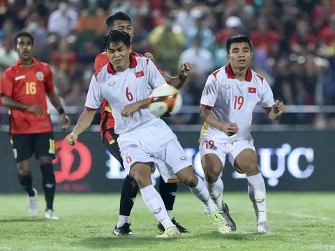 U23 Việt Nam vào bán kết với ngôi nhất bảng A khi đánh bại U23 Timor Leste