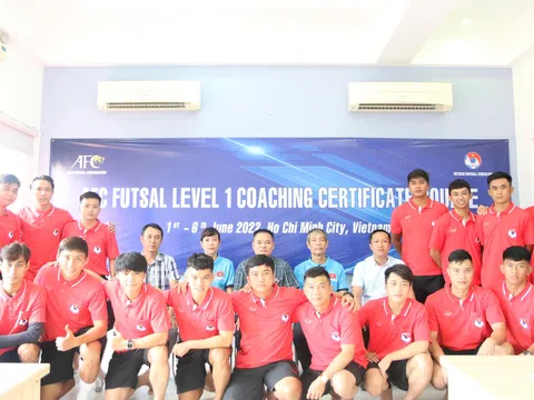 Khai giảng Khoá học đào tạo Huấn luyện viên Futsal cấp 1 AFC 2022 tại thành phố Hồ Chí Minh
