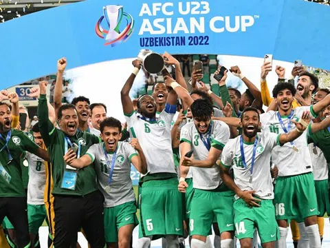 U23 Saudi Arabia lên ngôi vô địch giải U23 châu Á khi không thủng lưới bàn nào