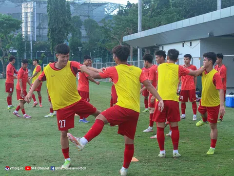 Giải vô địch U19 Đông Nam Á 2022: Việt Nam tập sút Penalty trước trận gặp Malaysia tại bán kết