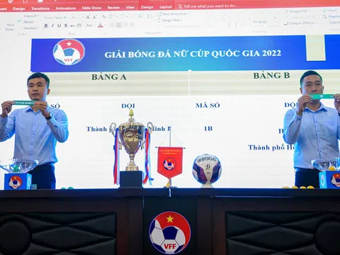 Bốc thăm xếp lịch thi đấu giải Bóng đá nữ Cúp Quốc gia năm 2022