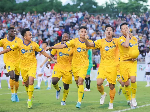 Vòng 9 V.League 2022: Sông Lam Nghệ An tái chiếm ngôi đầu bảng